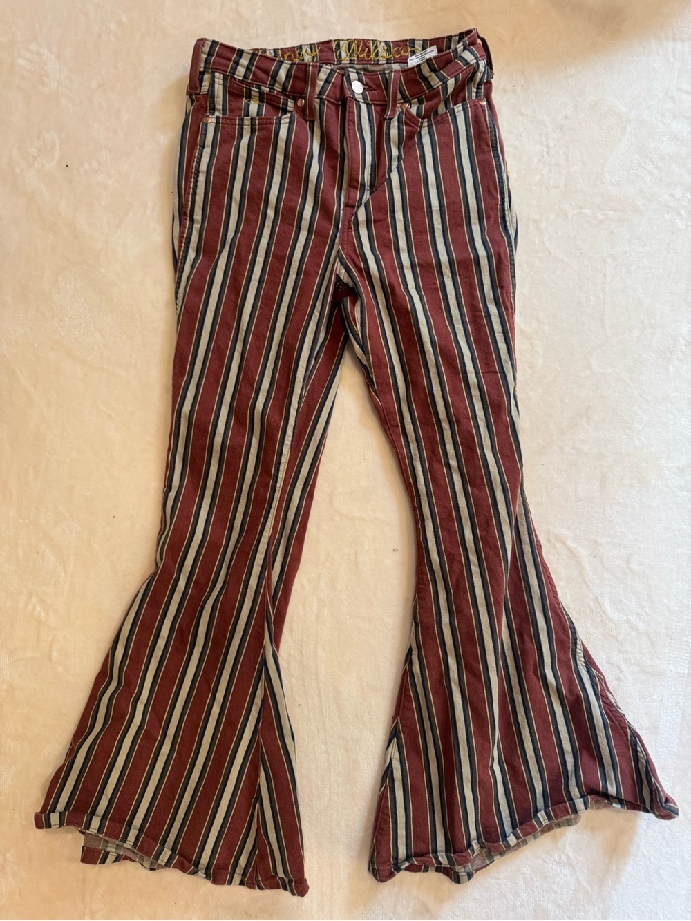 Wrangler x Lainey Wilson Denay Stripe Bell Bottoms 29 - Picture 6 of 8